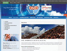 Tablet Screenshot of exmet.com.pl